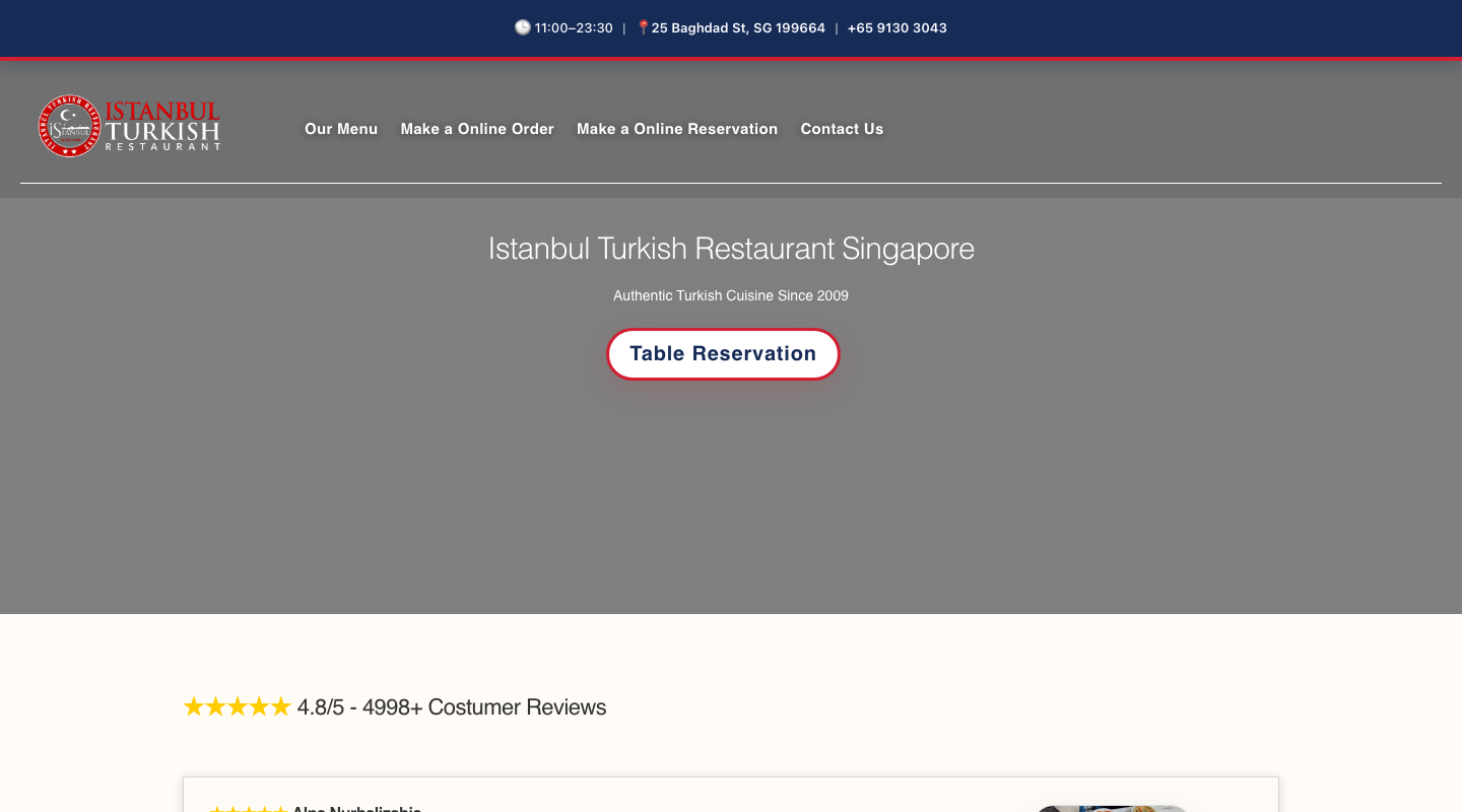 Istanbul Grills &amp; Cafe dining space