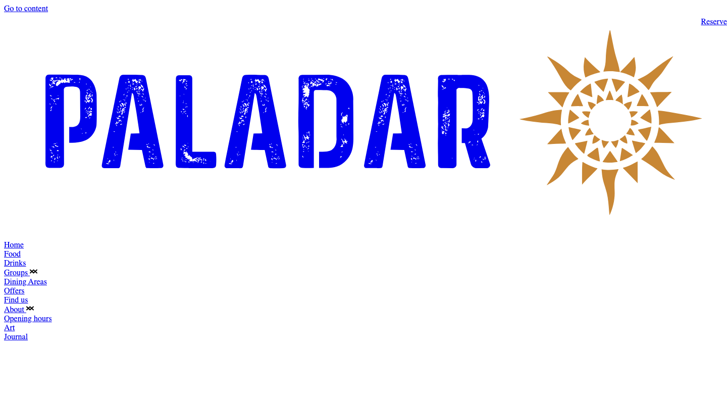 Paladar dining space