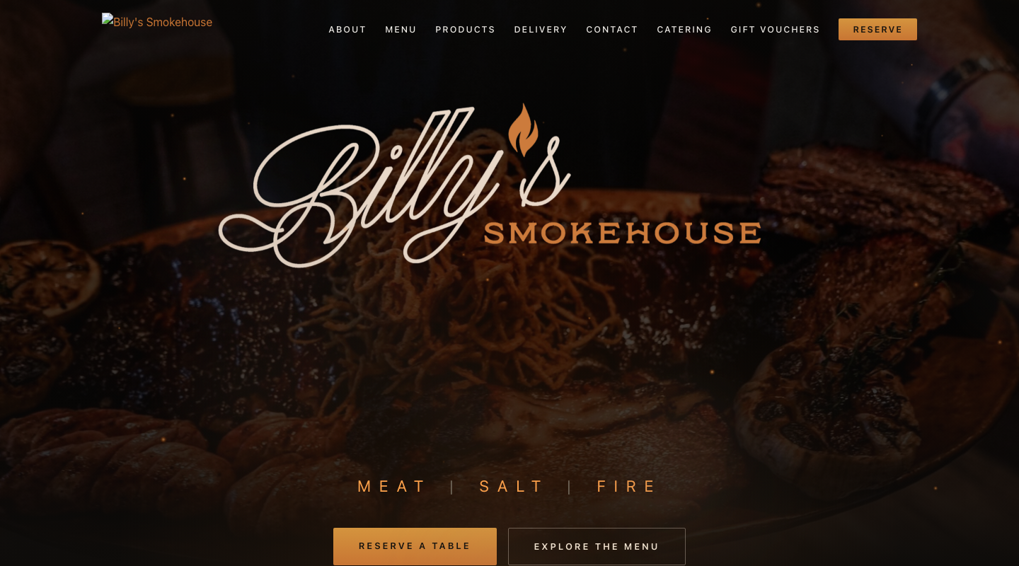 Billy's Smokehouse dining space